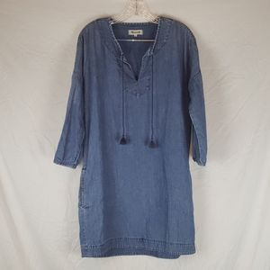 Madewell Artiste Tasseled Denim Mini Dress🛍